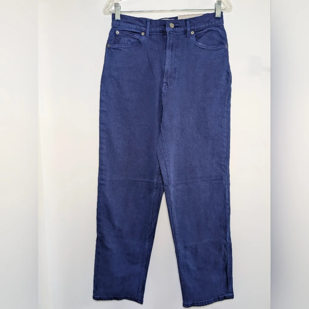 NWT Everlane Way-High Straight Jean 27T Lapis Blue Tall High Rise Clean Girl - Picture 2 of 8
